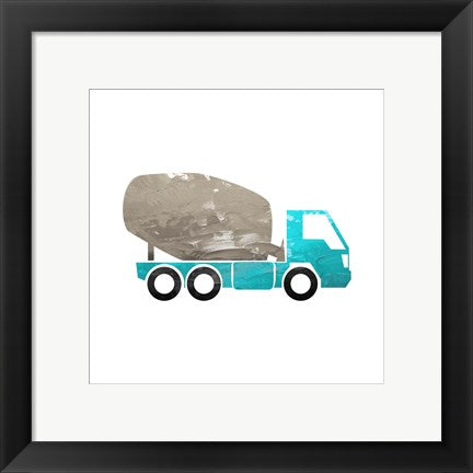 Framed Art Truck With Paint Texture - Part IV Wall Decor 18x24 Artwork
