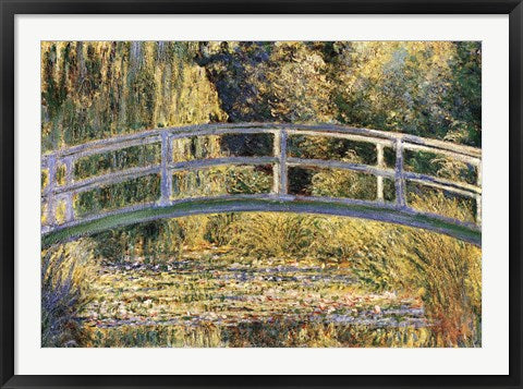 Framed Art Ponte Giapponese by Claude Monet Wall Decor 18x24 Artwork