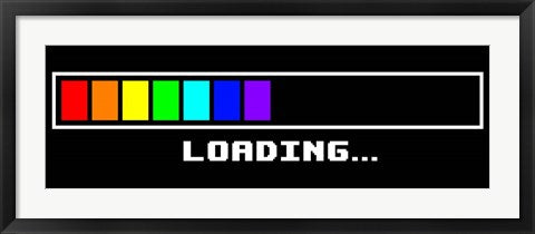 Framed Art Loading -Rainbow Wall Decor 18x24 Artwork