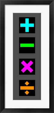 Math Symbols Wall Scroll - Colorful Symbols by Color Me Happy