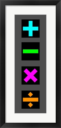 Math Symbols Wall Scroll - Colorful Symbols by Color Me Happy