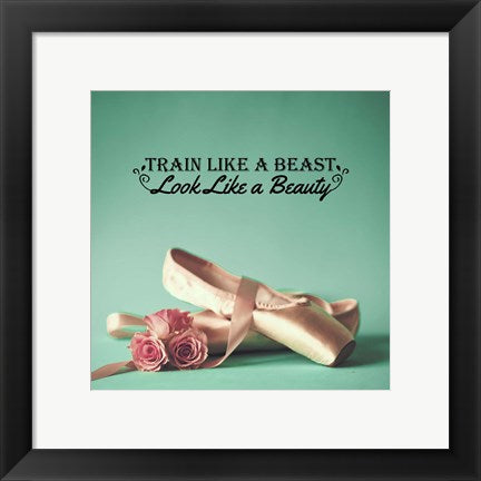 Framed Art Train Like A Beast Color Wall Decor 18x24 Artwork