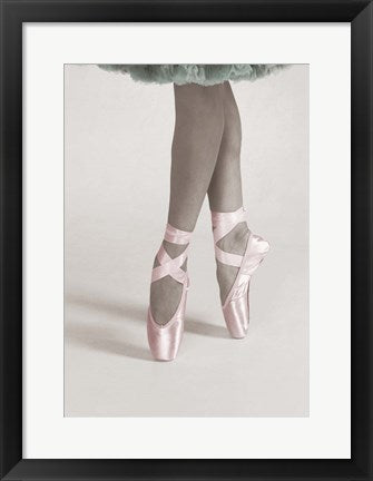 Framed Art Dancing En Pointe Color Wall Decor18x24 Artwork