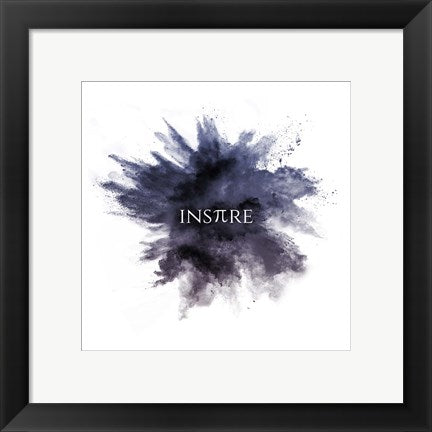 Framed Art Inspire Powder Explosion Purple Wall Decor 18x24 Artwork