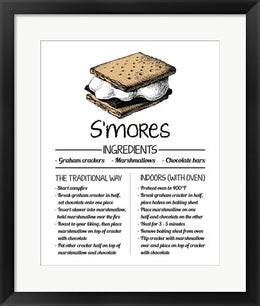 S'mores Recipe White Background by Color Me Happy