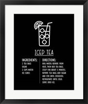 Iced Tea Recipe Black Background by Color Me Happy