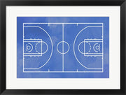 Basketball Court Blue Paint Background by Sports Mania