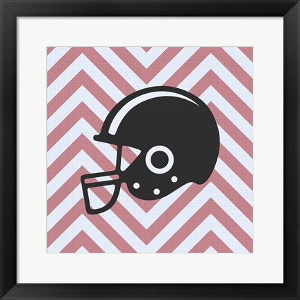 Framed Art Frame Art Eat Sleep Play Football - Pink Part III by Sports Mania Wall Decor 18x24 Artwork