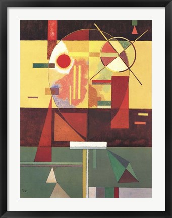 Framed Art Zersetzte Spannung by Wassily Kandinsky Wall Decor 18x24 Artwork