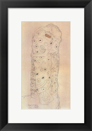 Framed Art Standing Pair of Lovers by Gustav Klimt Wall Decor 18x24 Artwork