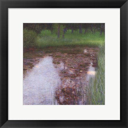 Framed Art The Swamp, 1900 by Gustav Klimt Wall Decor 18x24 Artwork