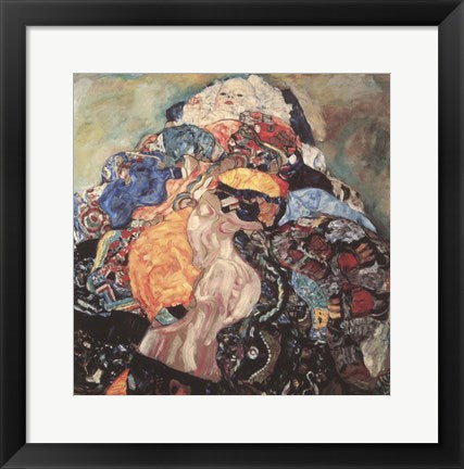 Framed Art Baby by Gustav Klimt Framed Art for your Home Wall Decor 18x24 Artwork