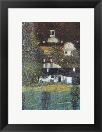 Framed Art Frame Art Castle Chamber at Attersee by Gustav Klimt Wall Decor 18x24 Artwork