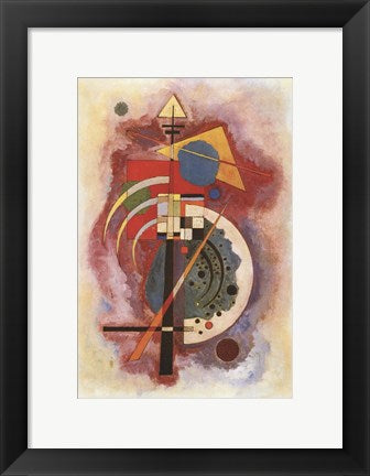 Framed Art Hommage to Grohmann by Wassily Kandinsky Wall Decor 18x24 Artwork