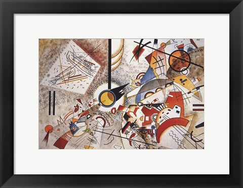 Framed Art Frame Art Bustling Aquarelle c1923 by Wassily Kandinsky Wall Decor 18x24 Artwork
