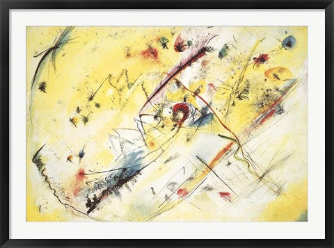 Framed Art Helles Bild, 1913 by Wassily Kandinsky Wall Decor 18x24 Artwork