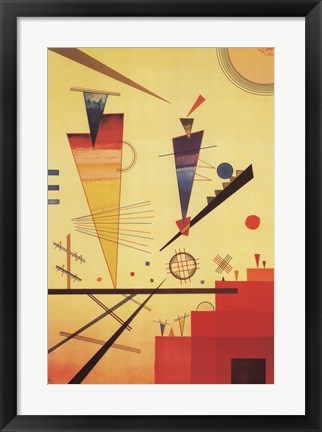 Framed Art Merry Structure by Wassily Kandinsky Wall Decor 18x24 Artwork