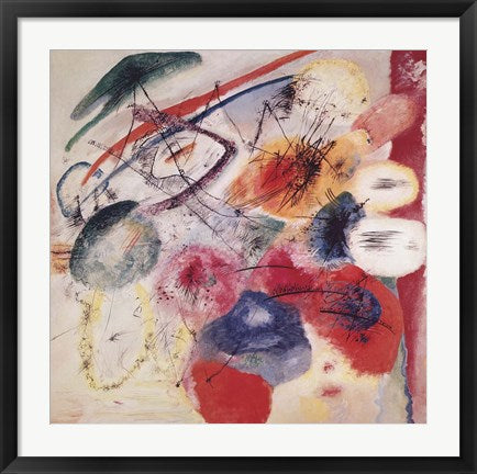 Framed Art Black Lines 1913 by Wassily Kandinsky Wall Decor 18x24 Artwork