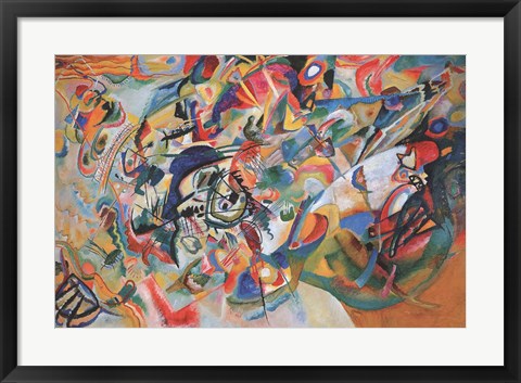 Framed Art Frame Art Composition VII 1913 by Wassily Kandinsky Wall Decor 18x24 Artwork