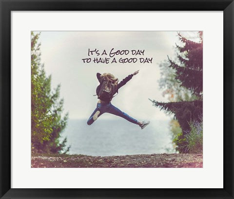 Framed Art It's a Good Day - Leap Color Wall Decor 18x24 Artwork