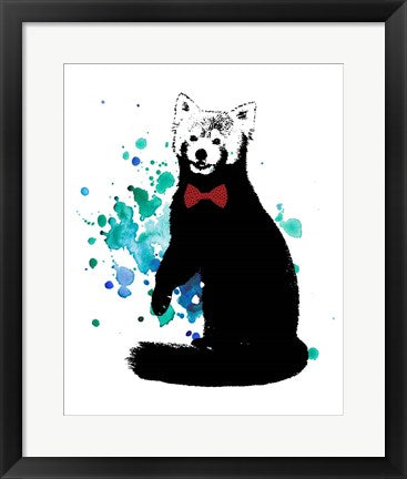 Framed Art Dapper Red Panda Wall Art Wall Decor 18x24 Artwork