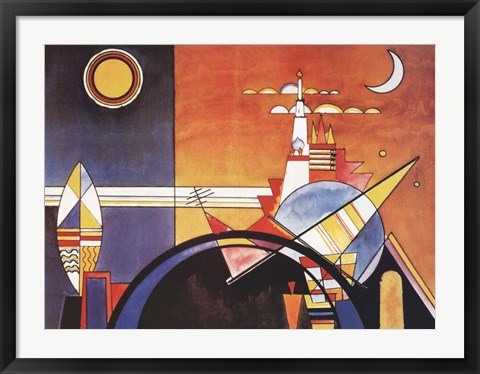 Framed Art La Grande Piazza a Kiev by Wassily Kandinsky Wall Decor 18x24 Artwork