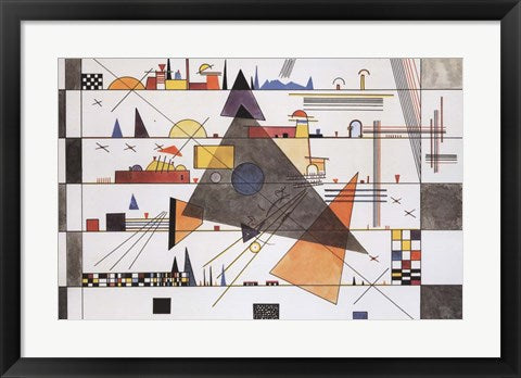 Framed Art Horizonale, c.1924 by Wassily Kandinsky Wall Decor 18x24 Artwork