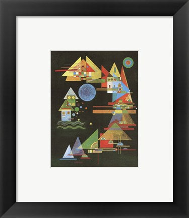 Framed Art Spitzen In Bogen, c.1927 by Wassily Kandinsky Wall Decor 18x24 Artwork