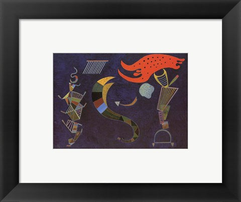 Framed Art Mit dem Pfeil, c.1943 by Wassily Kandinsky Wall Decor 18x24 Artwork