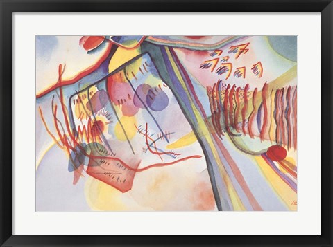 Framed Art Komposition, c.1911 by Wassily Kandinsky Wall Decor 18x24 Artwork