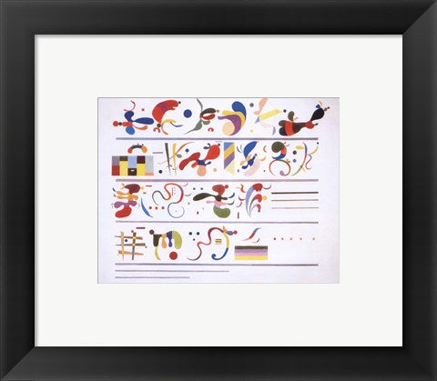 Framed Art Succession, c.1935 by Wassily Kandinsky Wall Decor 18x24 Artwork