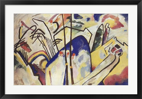 Framed Art Komposition 4 ,1939 by Wassily Kandinsky Wall Decor 18x24 Artwork
