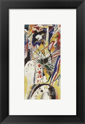 Framed Art Frame Art Aquarellentwurf, 1914 by Wassily Kandinsky Wall Decor 18x24 Artwork