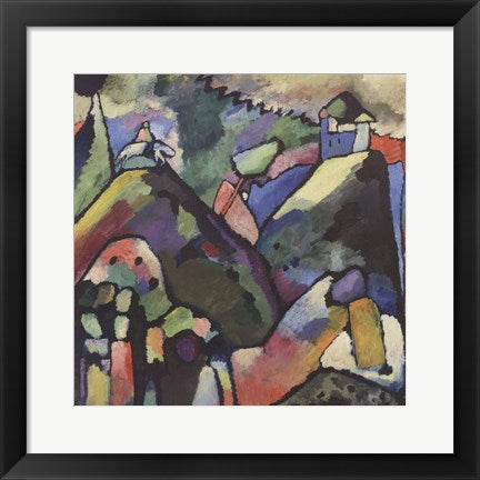 Framed Art Improvisation 9, 1910 by Wassily Kandinsky Wall Decor 18x24 Artwork