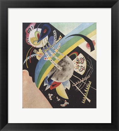 Framed Art Frame Art Circles and Black, 1921 by Wassily Kandinsky Wall Decor 18x24 Artwork