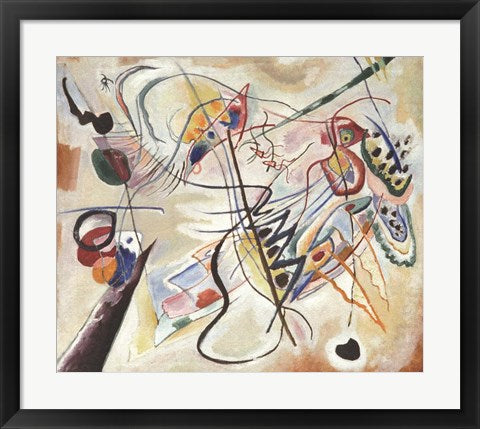 Framed Art Music Overture, 2001 by Wassily Kandinsky Wall Decor 18x24 Artwork