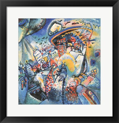 Framed Art Red Square in Moscow, 1916 by Wassily Kandinsky Wall Decor 18x24 Artwork