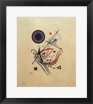 Framed Art Blue, 1922 by Wassily Kandinsky Wall Decor 18x24 Artwork