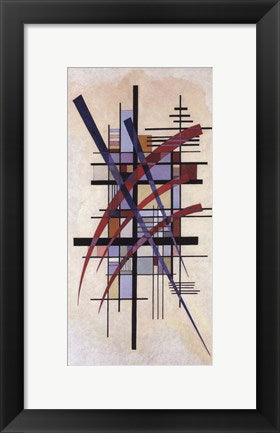 Framed Art Zeichen mit Begleitung by Wassily Kandinsky Wall Decor 18x24 Artwork