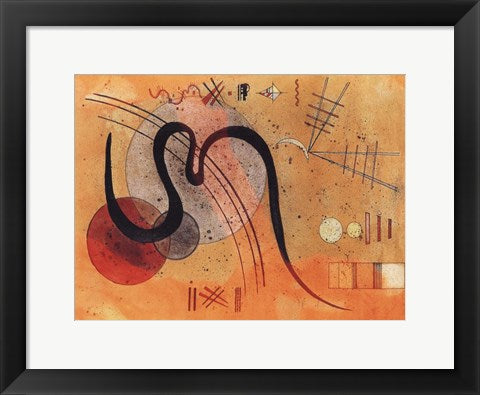 Framed Art Launelinie by Wassily Kandinsky Wall Decor 18x24 Artwork