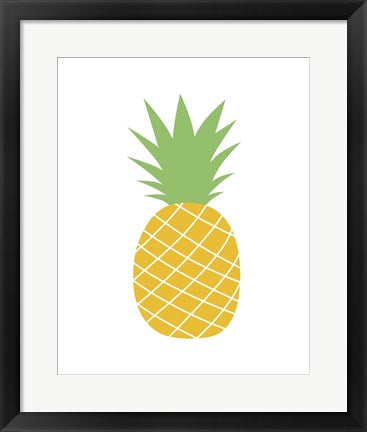 Framed Art Pineapple Wall Decor 18x24 Artwork