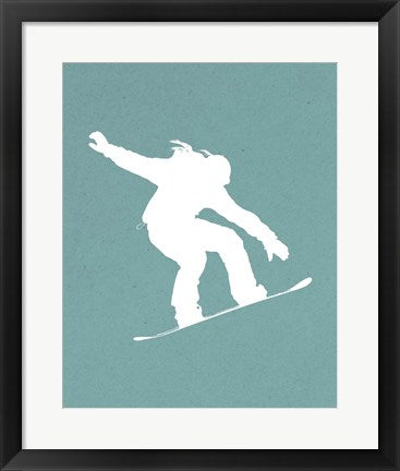 Framed Art Snowboard On Part I by Sports Mania Wall Decor 18x24 Artwork