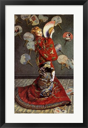 Framed Art Japonaise by Claude Monet Wall Decor 18x24 Artwork