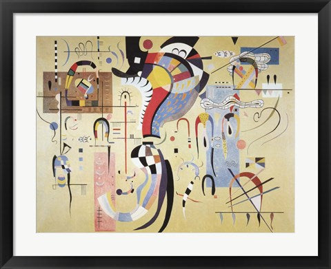 Framed Art Milieu Accompagne by Wassily Kandinsky Wall Decor 18x24 Artwork