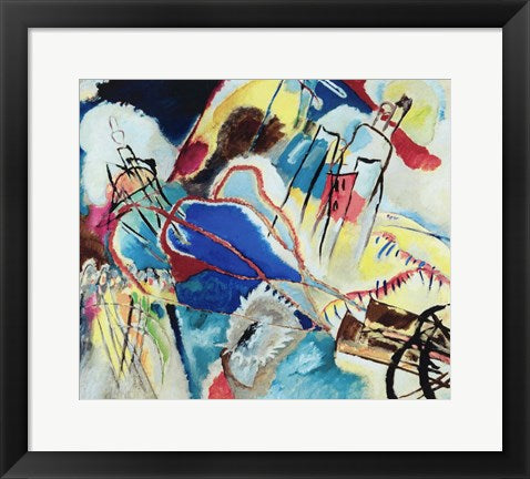 Framed Art Improvisation No. 30 - Cannons (1913) by Wassily Kandinsky Wall Decor 18x24 Artwork
