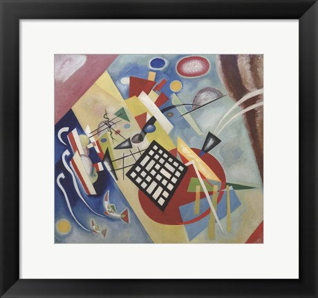 Framed Art Framed Black Raster, 1922 by Wassily Kandinsky Wall Decor18x24 Artwork