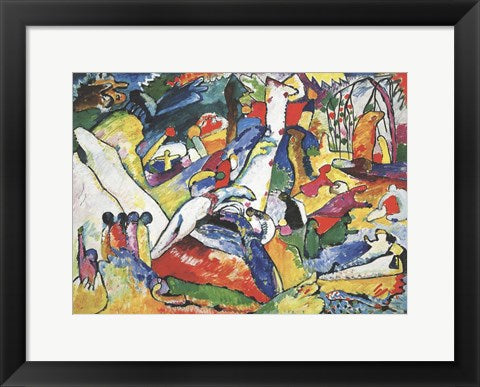 Framed Art Sketch for Compositon II, 1910 by Wassily Kandinsky Wall Decor 18x24 Artwork