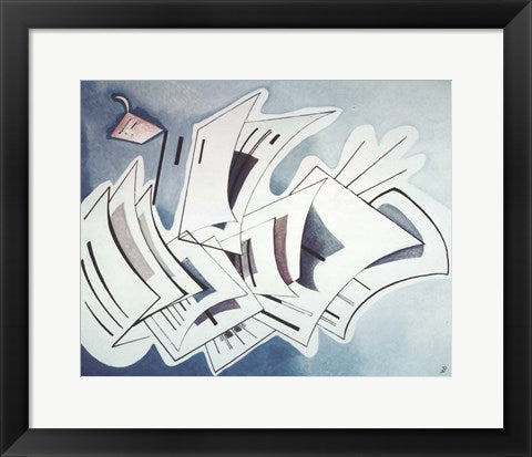 Framed Art Slight Tension, 1935 by Wassily Kandinsky Wall Decor 18x24 Artwork