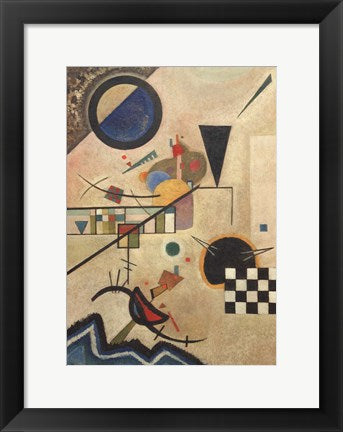 Framed Art Frame Art Contrasting Sounds, 1924 by Wassily Kandinsky Wall Decor 18x24 Artwork