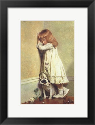 Framed Art In Disgrace, 1885 by Charles Burton Barber Wall Decor 18x24 Artwork